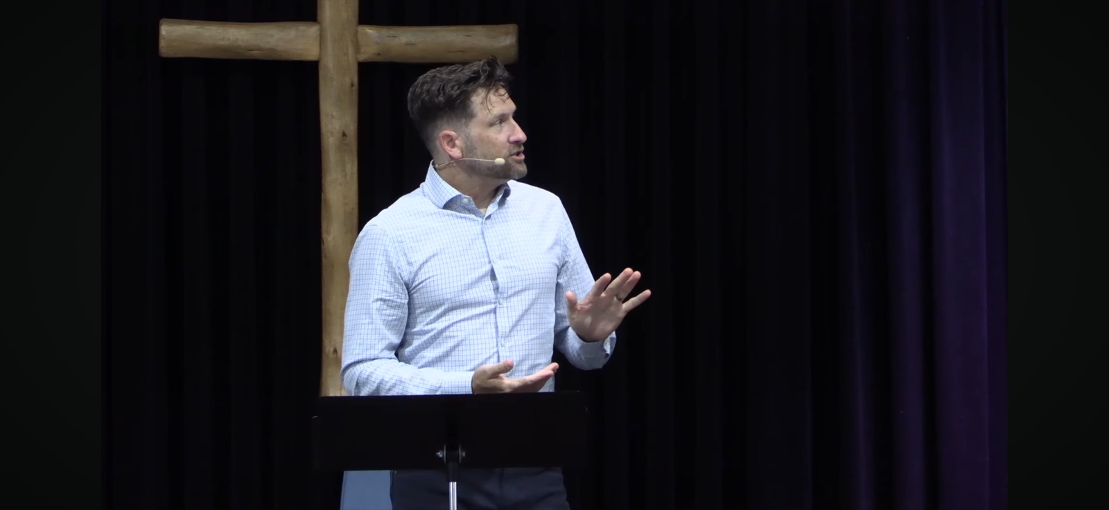 Preaching at Parkerville Baptist on Father's Day